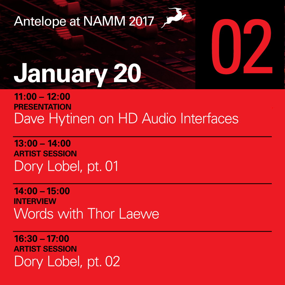 Programme NAMM 2017 02