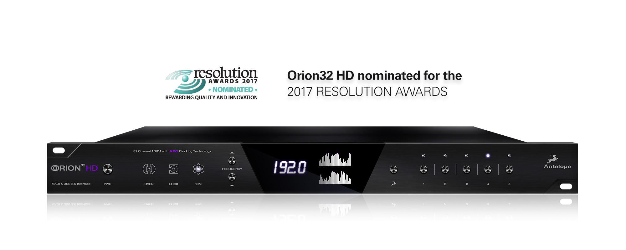Orion32 HD nominated for the 2017 Resolution Magazine Awards